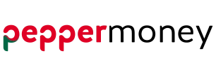 Pepper logo: the word 'pepper' in red with a green accent on the left end of the word.